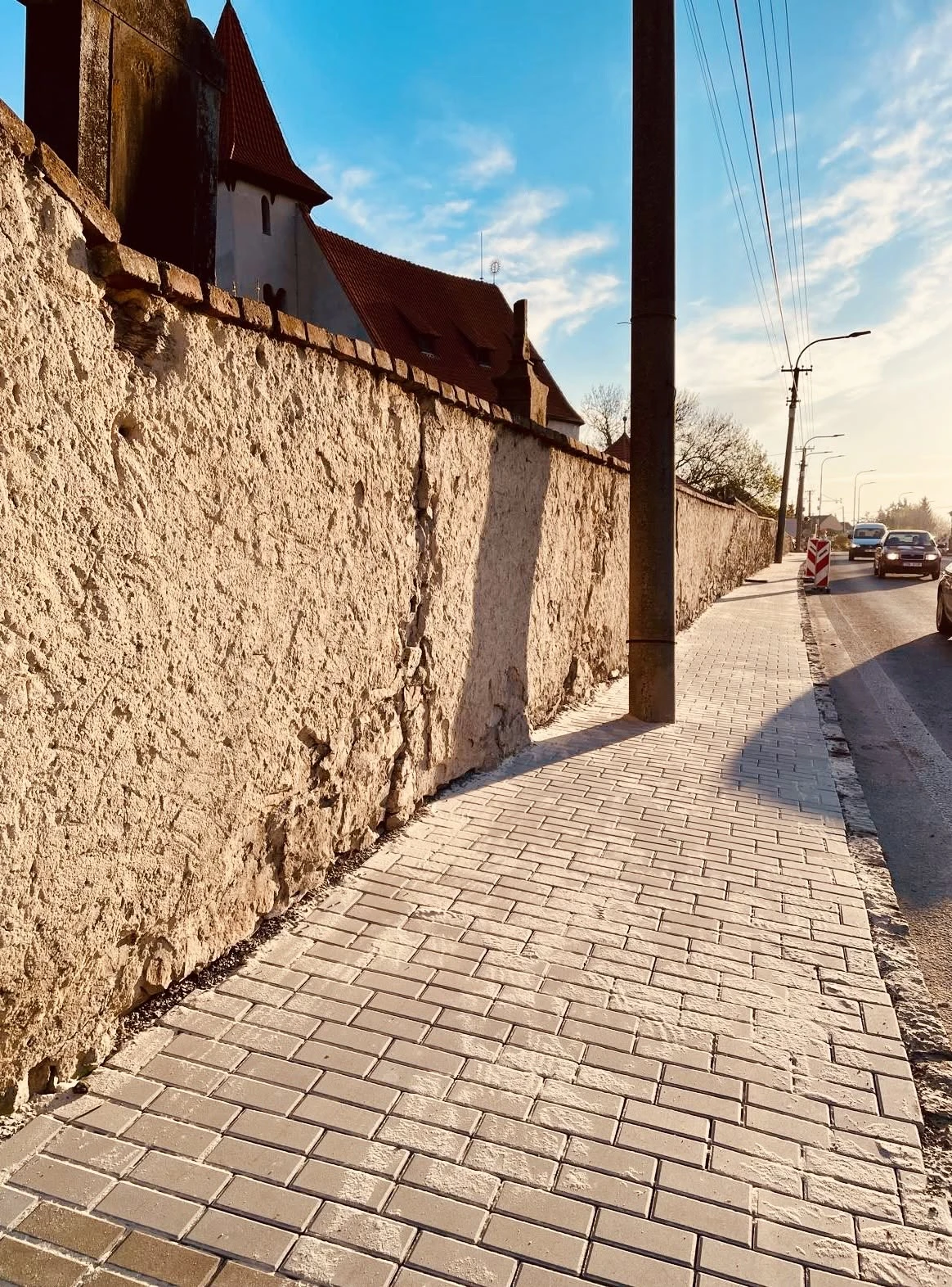 Chodníky v Malíně — před